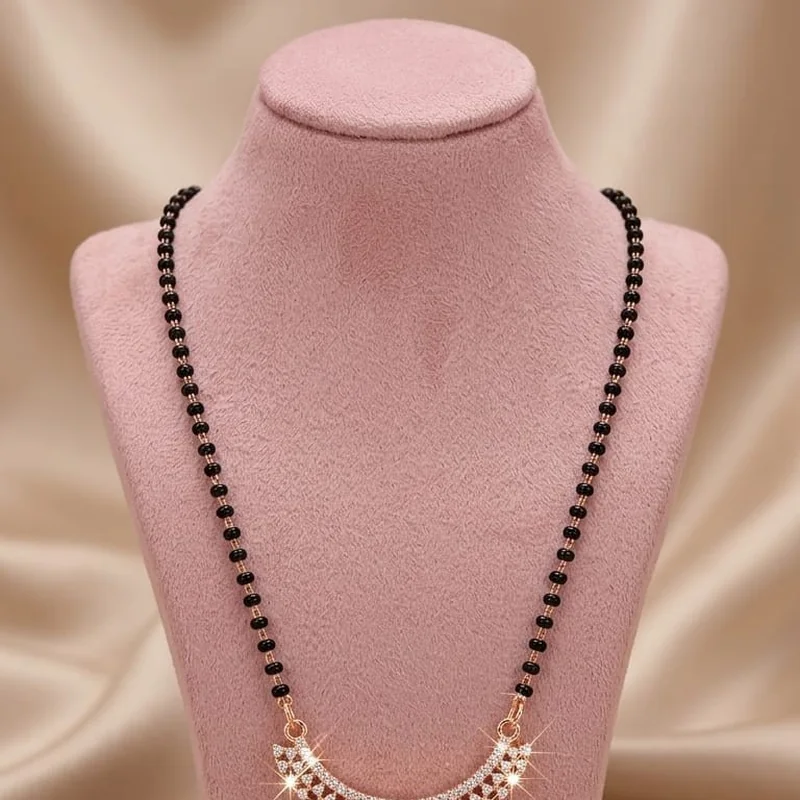 Rose Gold Elegant Curve Mangalsutra