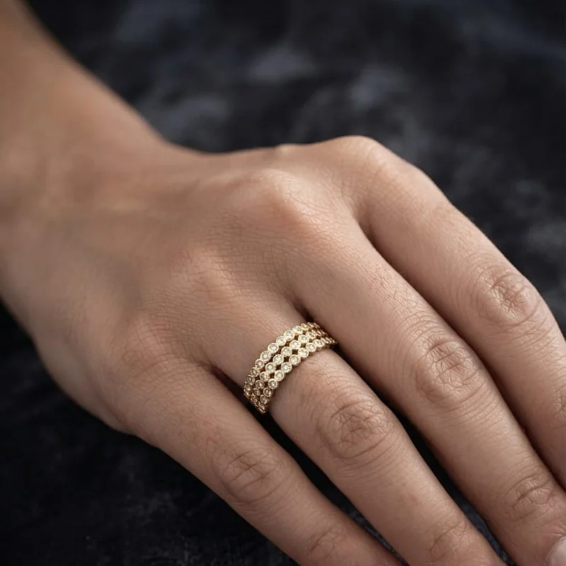 Classic Crystal Pavé Band